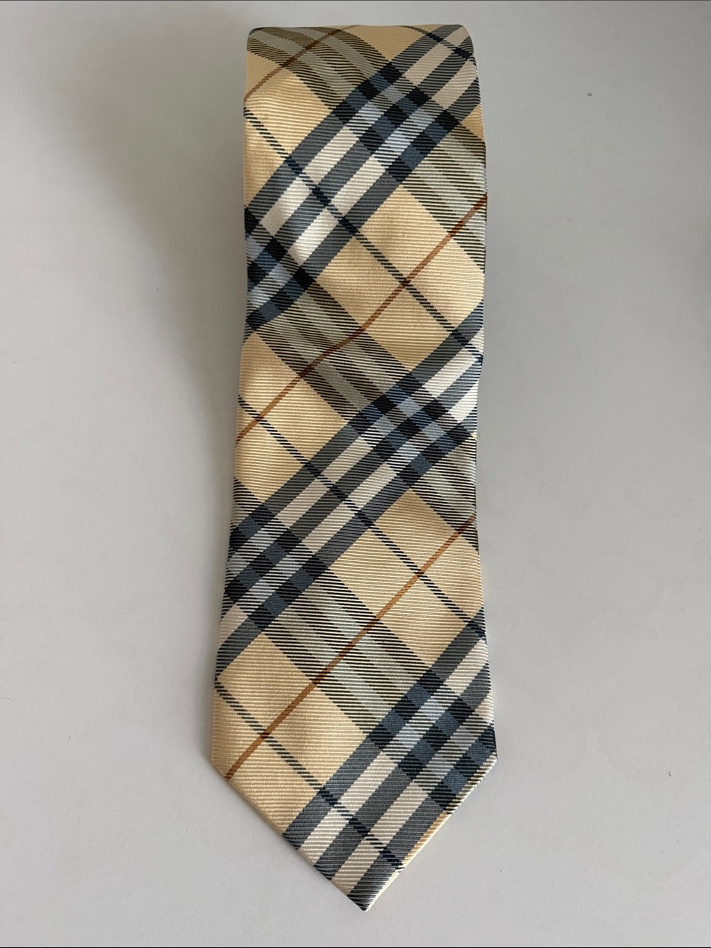 BURBERRY London Vintage Classic Nova Check Silk Tie | Made in England